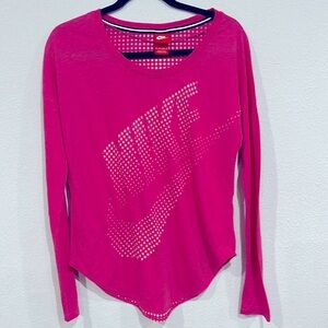 Nike Women Long Sleeve Top Size XS Hot Pink